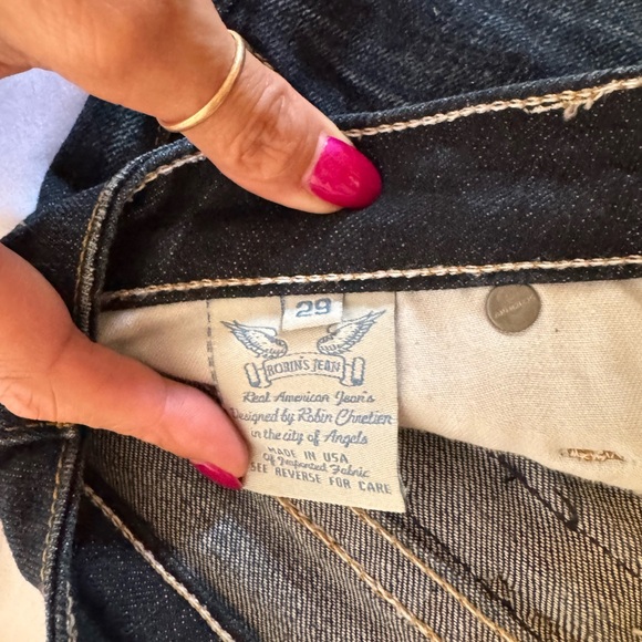 Robin's Jean Dark Blue Straight Leg Jeans - Picture 3 of 3